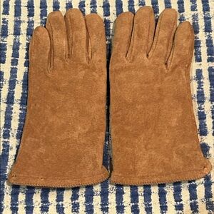 Vintage Brown Suede Isotoner Gloves